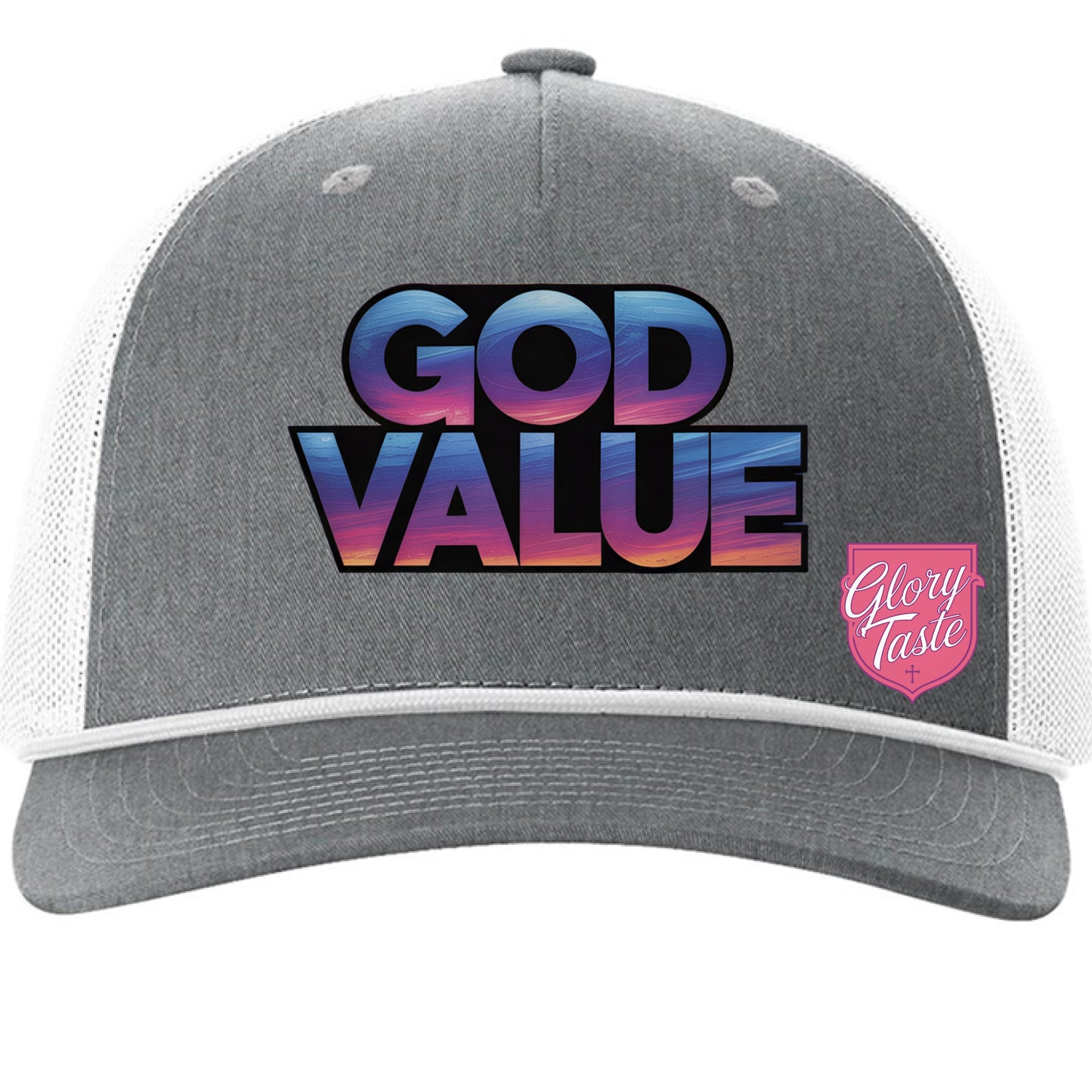 Heather Grey/ White - FRONT