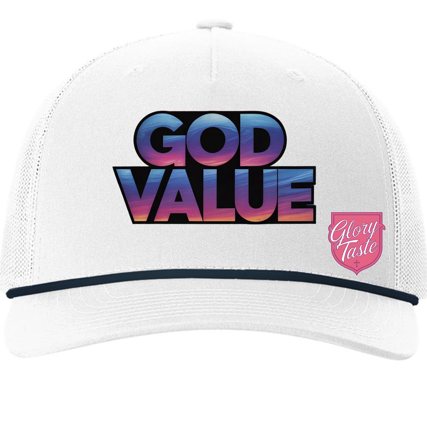 White/ Navy - FRONT
