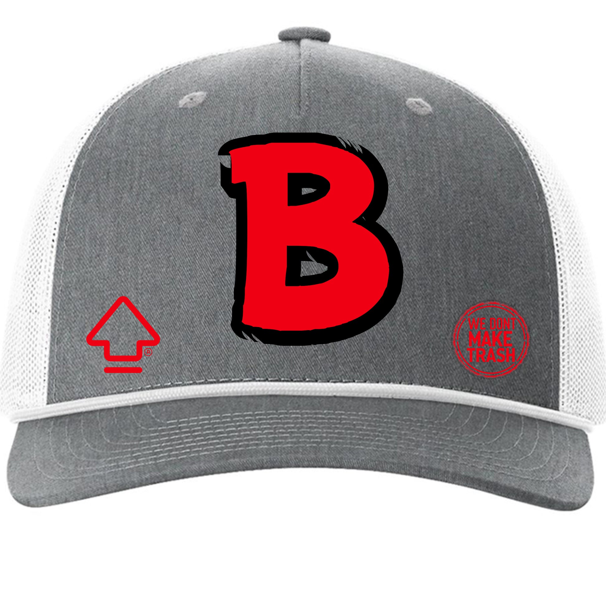 Heather Grey/ White - FRONT