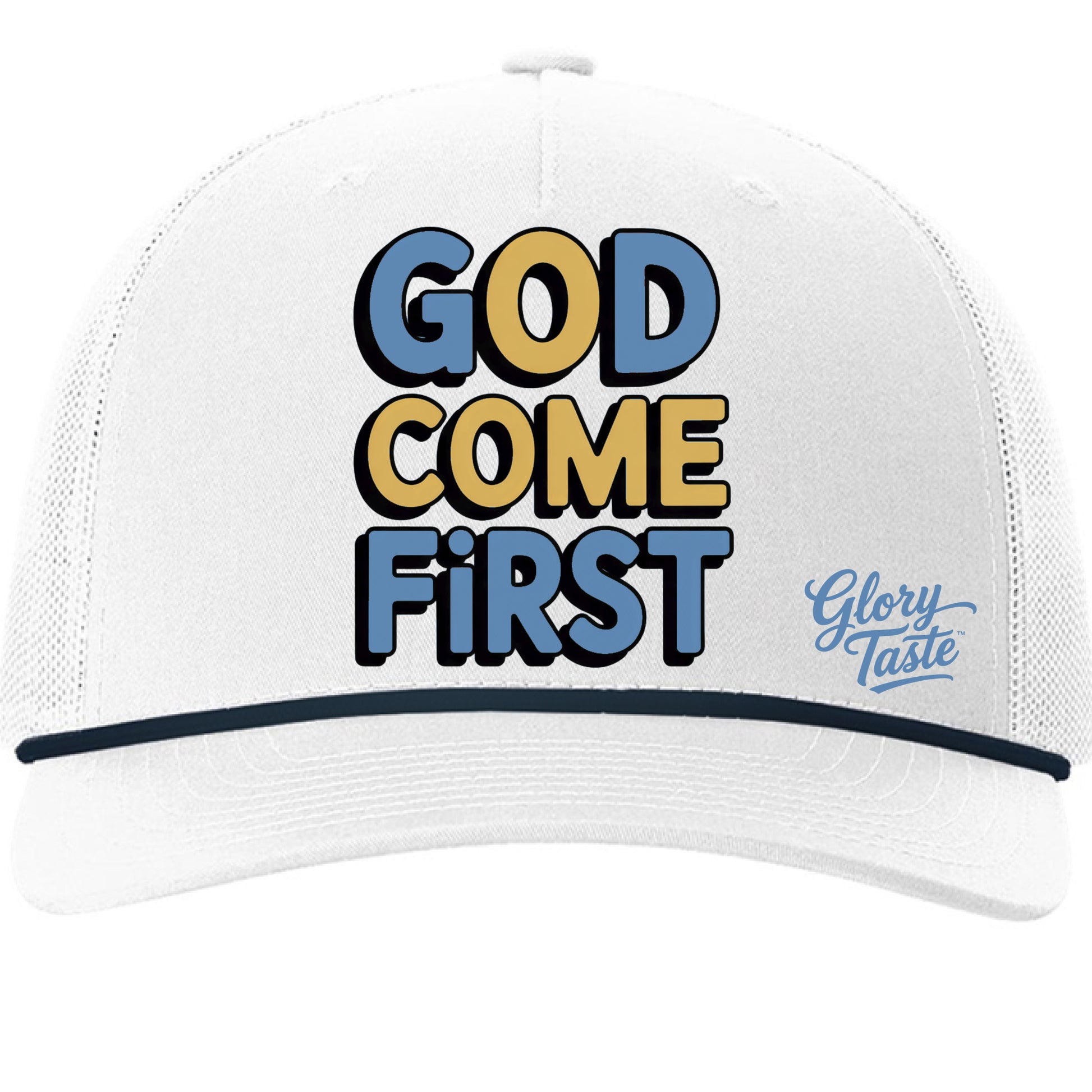 White/ Navy - FRONT