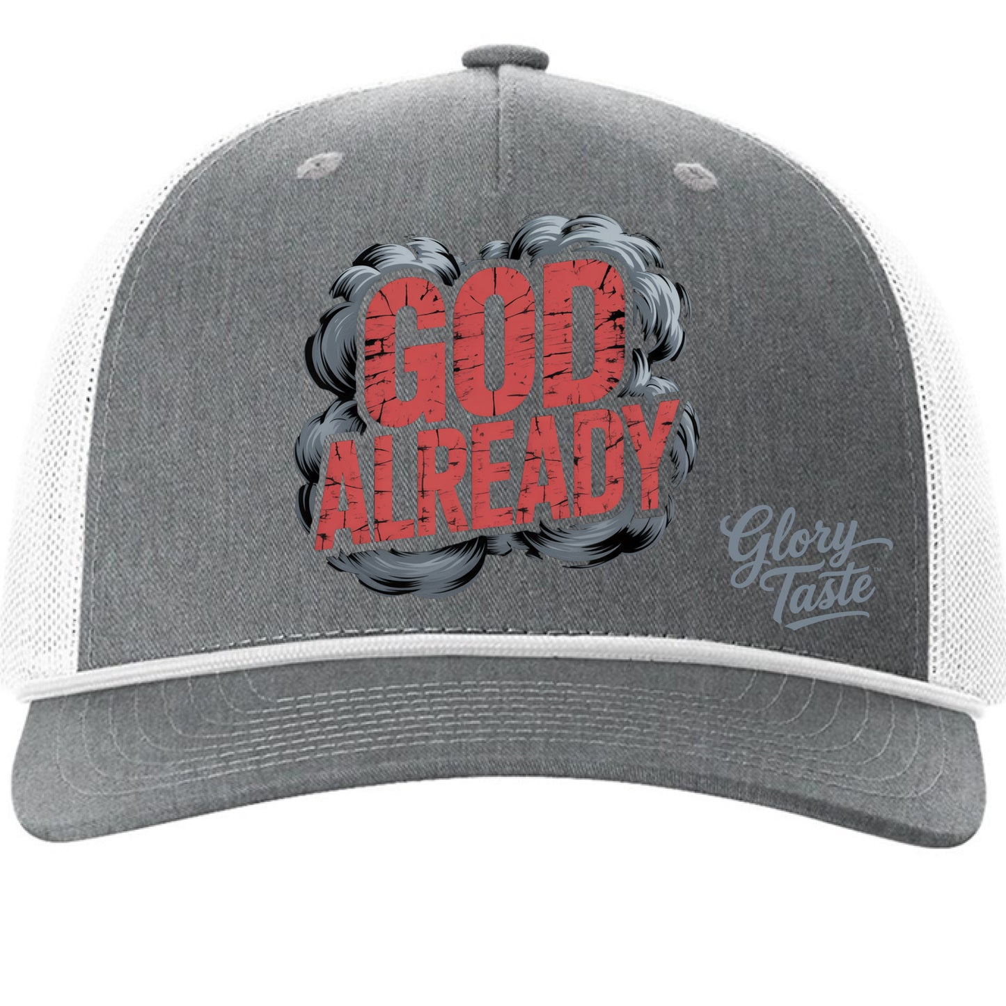 Heather Grey/ White - FRONT