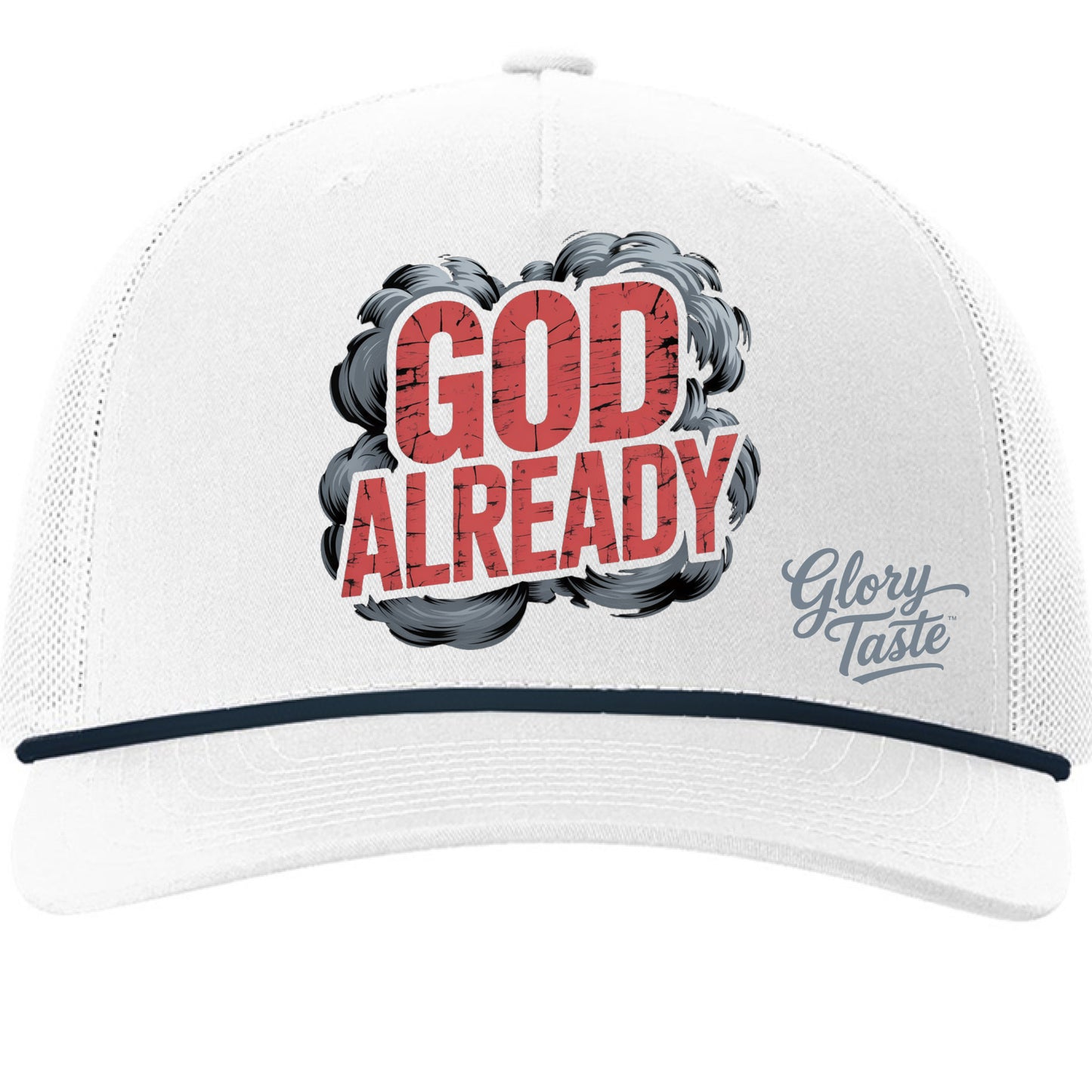 White/ Navy - FRONT