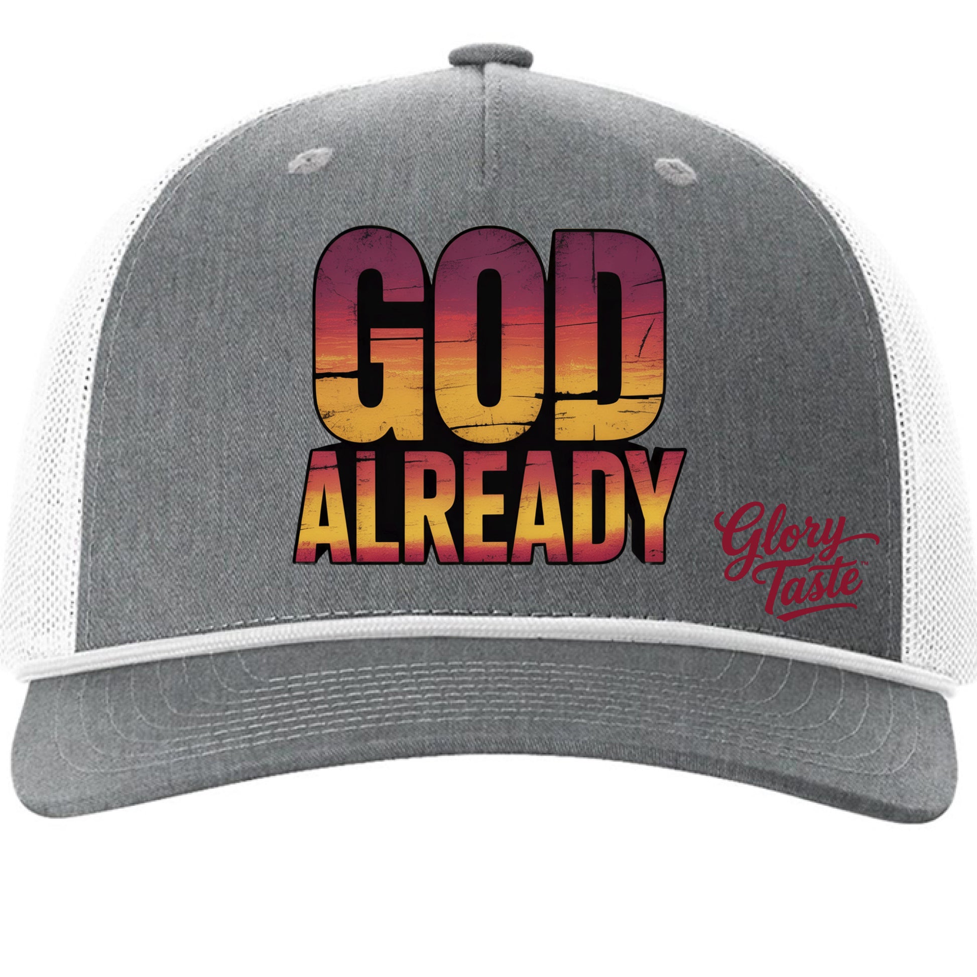 Heather Grey/ White - FRONT