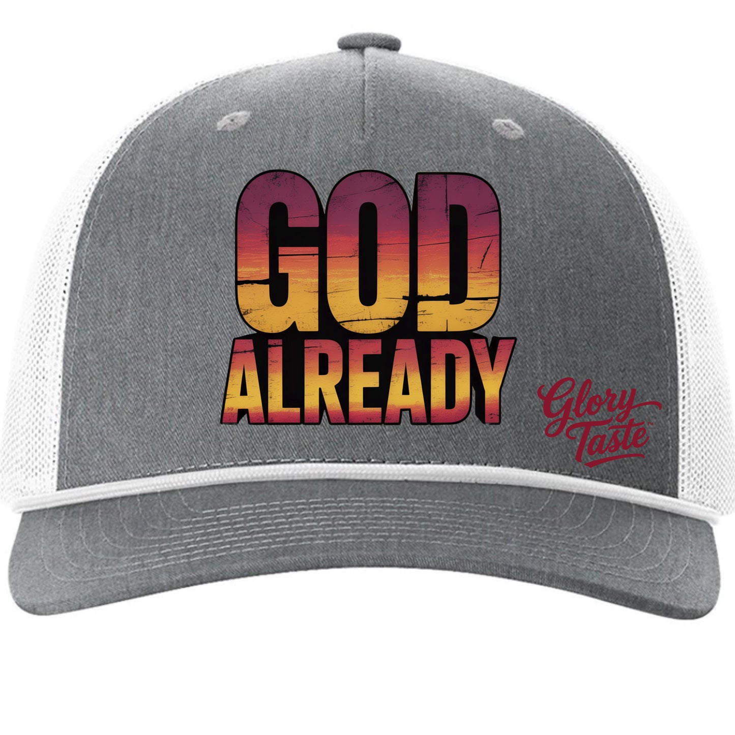 Heather Grey/ White - FRONT