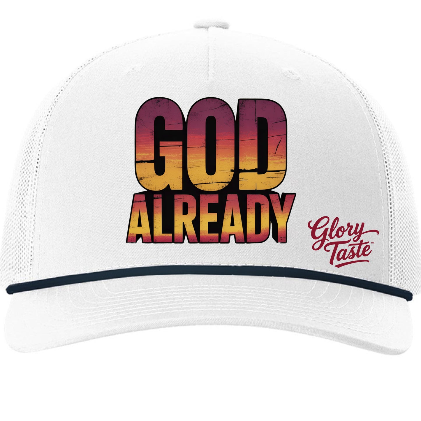 White/ Navy - FRONT