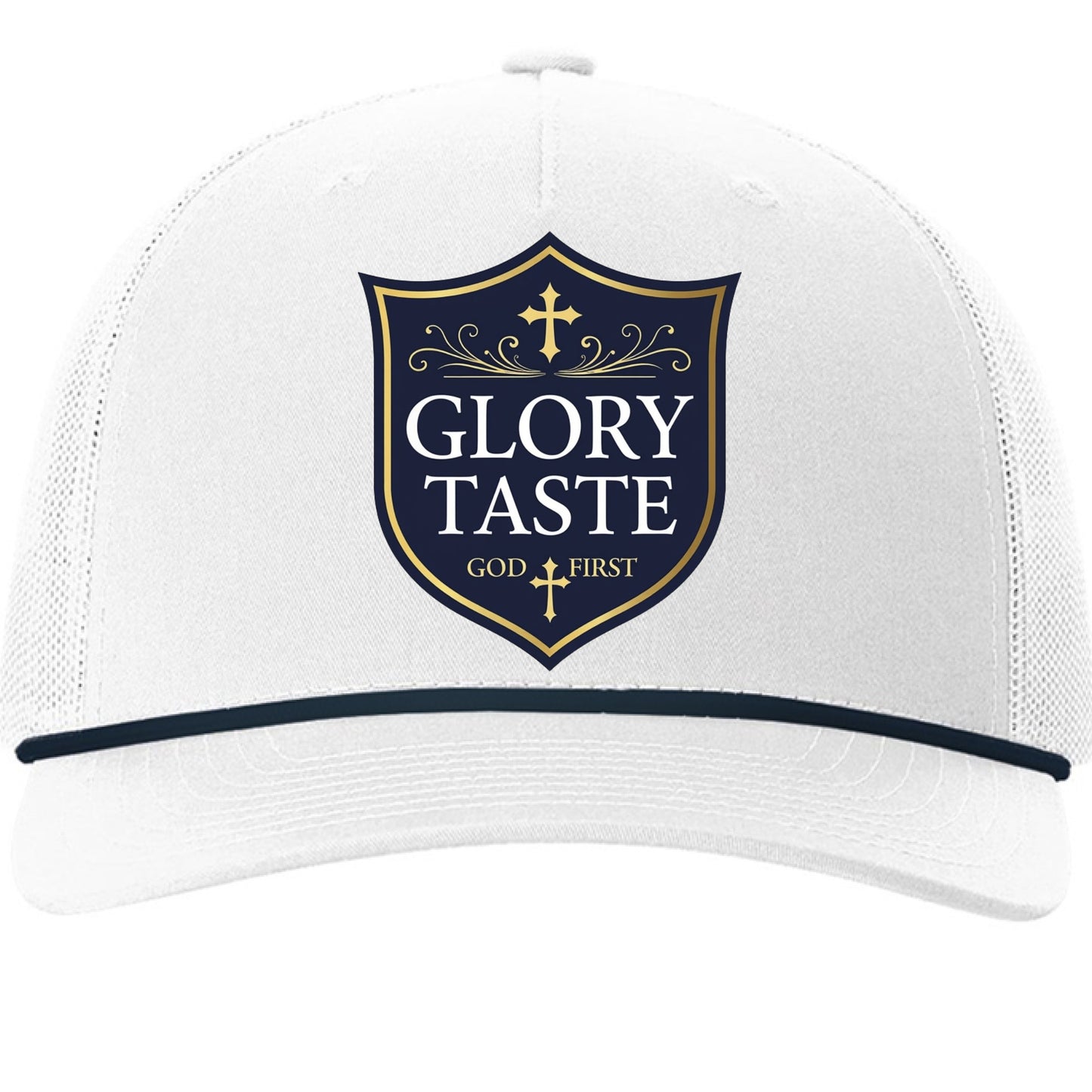 White/ Navy - FRONT