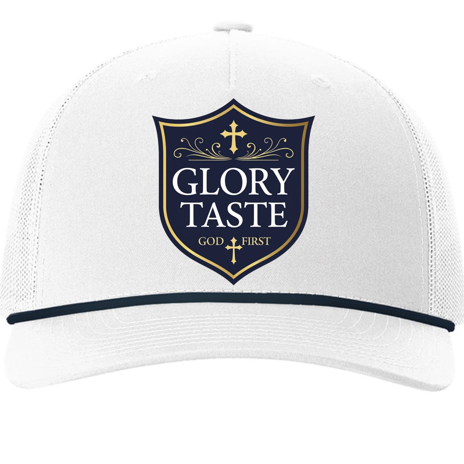 White/ Navy - FRONT