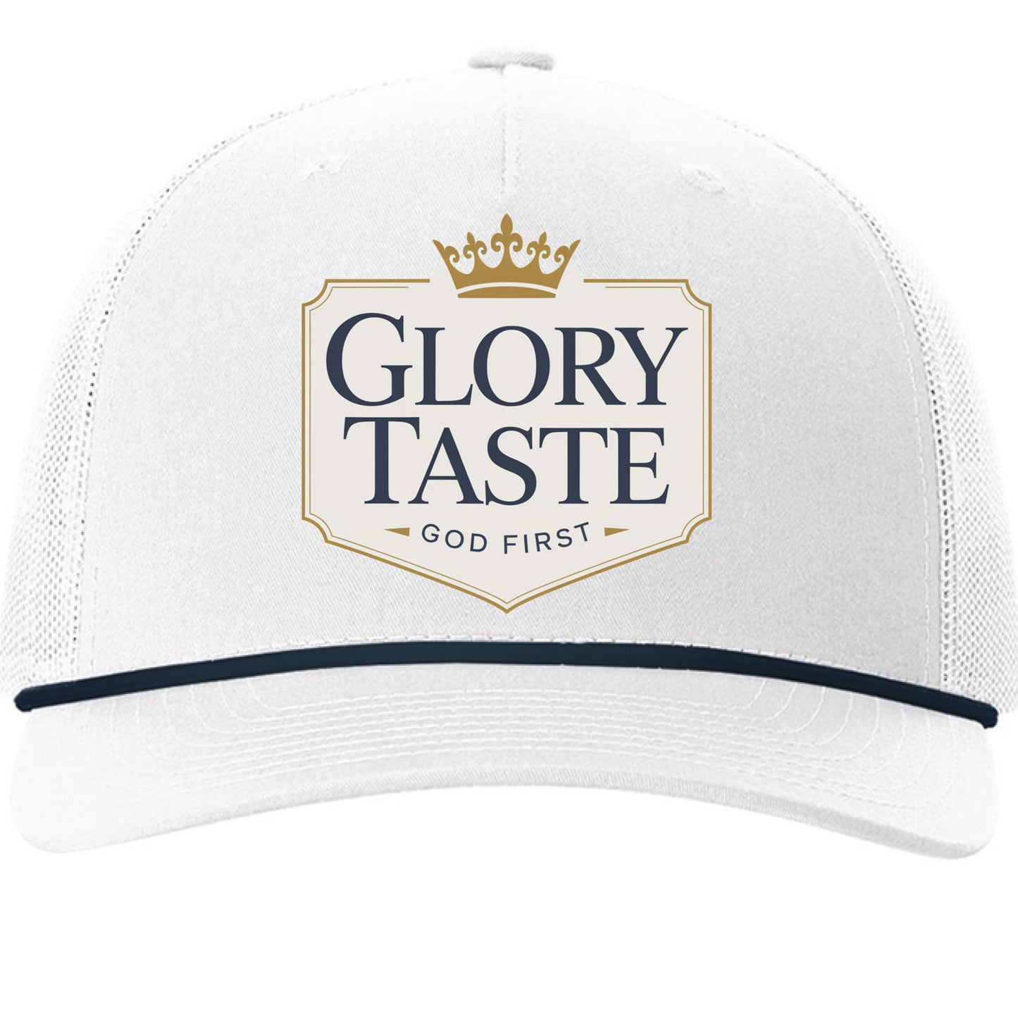White/ Navy - FRONT