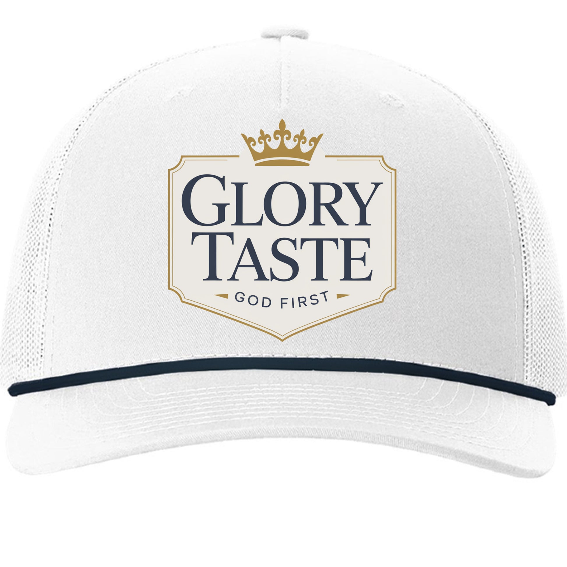 White/ Navy - FRONT